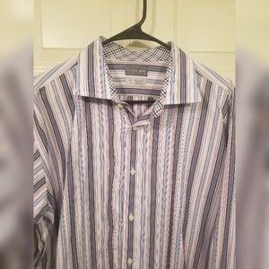 Thomas Dean Flip Cuff Mens Long Sleeve Shirt 2Xl